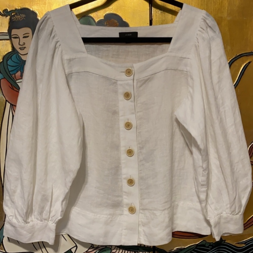 J. Crew Square neck long sleeve